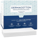 X-Large 100% Pure Cotton Face Towels – 100 Count Extra Large Disposable Wash by Dermacotton