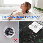 4 Pack Shower Drain Hair Catcher, Premium Silicone Shower Hair Catcher - Image 3