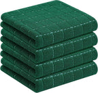 Homaxy 100% Cotton Terry Kitchen Towels, Checkered Designed, Soft and Super by Homaxy