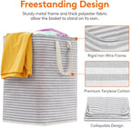 Lifewit 2 Pack Laundry Hamper Large Collapsible Laundry Baskets, Freestanding - Image 2