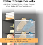 Deep Hanging Closet Organizers and Storage, Closet Hanging Storage Shelves - Image 6