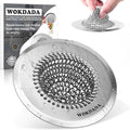 Revolutionary Kitchen Sink Drain Strainer/Patented Reversible Chain Mesh by Wokdada