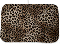 Brown Leopard Print Dish Drying Mats 18x24 Inches by GOLIANDA