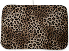 Brown Leopard Print Dish Drying Mats 18x24 Inches by GOLIANDA