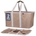 CleverMade Collapsible Laundry Tote 2-Pack – Foldable Carry-All Storage Bin by CleverMade