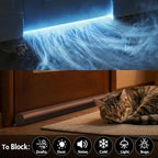 MAXTID 32" Door Draft Stopper Brown Air Breeze Wind Blocker - Image 3