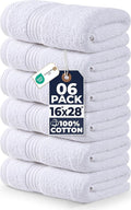 Utopia Towels 6 Piece Premium Hand Towels Set, 16 by 28 inches, 100% Ring Spun by UTOPIATOWELS