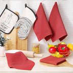Homaxy 100% Cotton Waffle Weave Kitchen Dish Cloths, Ultra Soft Absorbent Quick - Image 6