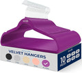 SereneLife 10 Pack Velvet Hangers – Non-Slip Clothes Hangers by SereneLife