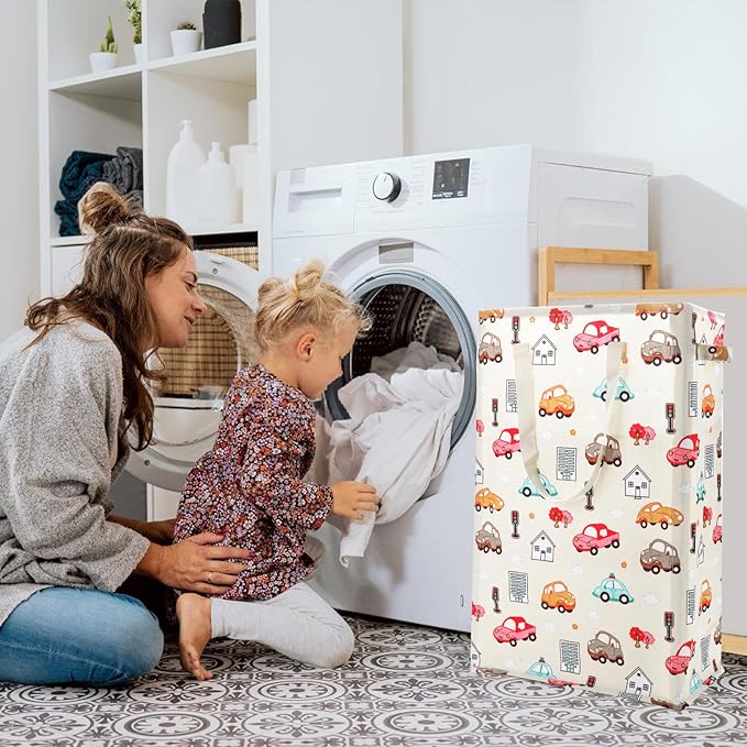 Odonata Slim Laundry Hamper Handles Collapsible Laundry Basket Thin Dirty - Image 5