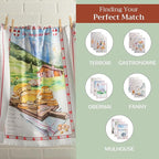 Maison d' Hermine Kitchen Towels Set of 3 100% Cotton 27.50" x 20" Reusable - Image 5
