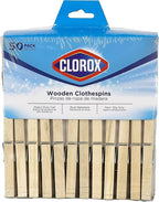Clorox Wood Clothespins with Spring – Value Pack Set of 50 | Rust Resistant - Image 6