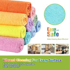 AIDEA Microfiber Cleaning Cloth, Colorful Lint-Free Vibrant Cleaning Rags - Image 6