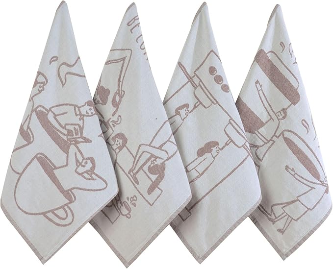 sea me at home Coffee Themed Funny Dish Towels by seameathome