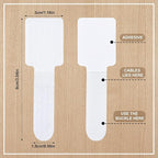 100 Pcs Hook and Loop Cable Ties, Self Adhesive Cable Management Desktop Cable - Image 2