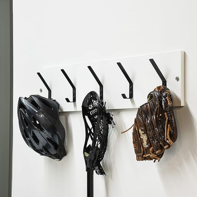 Amazon Basics Wall Mounted Metal Coat Hooks Flat - Image 7