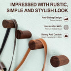 Roowest 12 Pack Wood Wall Hooks Natural Wooden Coat Hooks Wall Mounted Handmade - Image 2