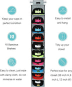 VAESIDA 10 Shelf Hat Rack Hanging Closet/Organizer - Image 5