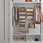 StorageWorks 6-Shelf Closet Organizers, Two 3-Shelf Separable Hanging Shelves - Image 7