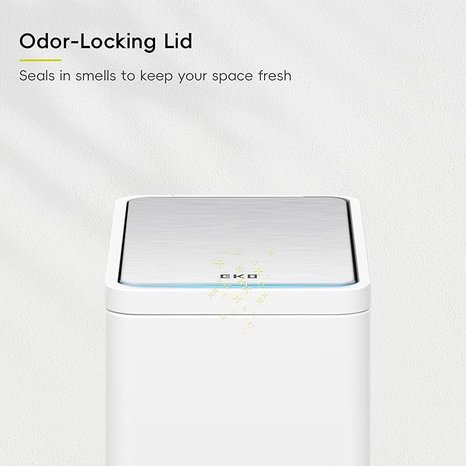EKO Slim Small Bathroom Trash Can - Image 7