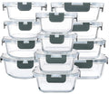 M MCIRCO 24-Piece Glass Food Storage Containers by MMCIRCO