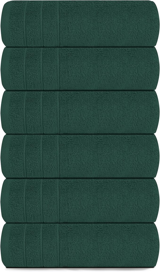 Tens Towels Pack of 6 Hand Towels, 100% Cotton, Lighter Weight, Quick to Dry - Image 8