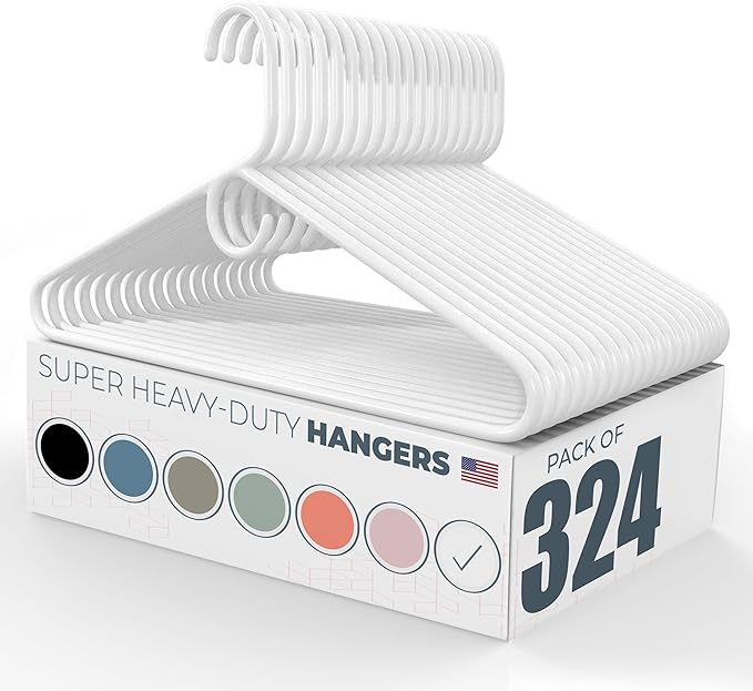 Neaties Super Heavy Duty Clothes Hangers 100+ Pack – Made in The USA - 10lb by NeatiesHangers
