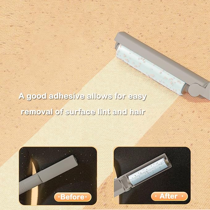 Mini Reusable Lint Roller for Travel, 6 Pack Washable Foldable Lint Remover - Image 3