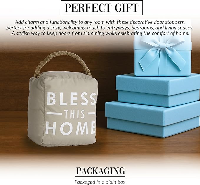 Pavilion Gift Company 72151 Bless This Home Door Stopper, 5 by 6-Inch, - Image 3