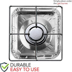 Disposable Gas Burner Liners Aluminum Foil Square Gas Stove Burner Covers - Image 4