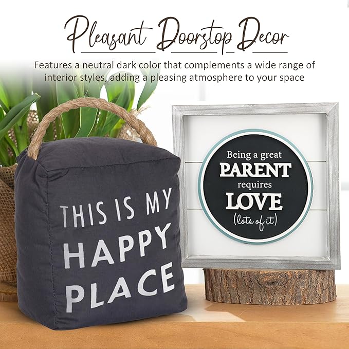 Pavilion "This Is My Happy Place" Canvas Door Stopper - Image 6