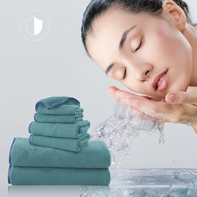 TENSTARS Luxury Silk Hemming Towel Set - Image 4