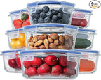 HOMBERKING Glass Food Storage Containers by HOMBERKING