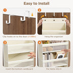 Over The Door Organizer, 7 Tier Door Hanging Organizers - Image 6