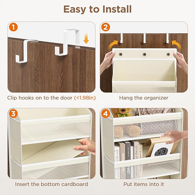Over The Door Organizer, 7 Tier Door Hanging Organizers - Image 6