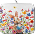 Spring Easter Rabbit Egg Dish Drying Mat by Sweetshow