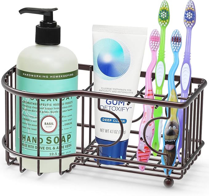 Simple Houseware Multi-Functional 6 Slots Toothbrush Holder by SimpleHouseware