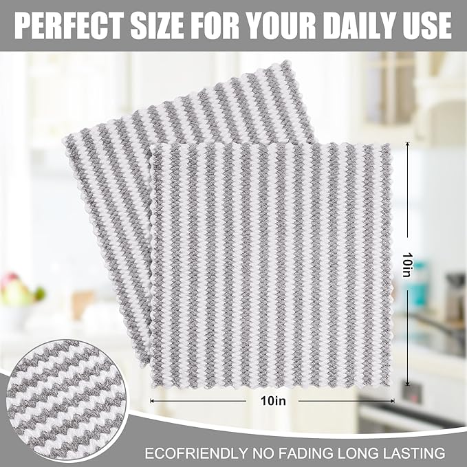 Homaxy 18 Pack Kitchen Dish Cloths, Ultra Soft and Absorbent Dish Towels - Image 5