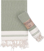 Evelynen Turkish Hand Towels for Bathroom & Kitchen Towels Decorative Set of 2 by EvelynenHome