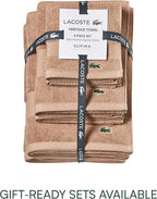 Lacoste Heritage 100% Supima Cotton Wash Cloth, Premium Super Soft Bath Towel - Image 5