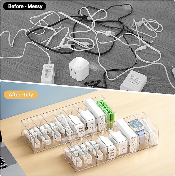 2 Pack Cable Storage Organizer Box - Image 5