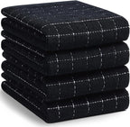 Homaxy 100% Cotton Terry Kitchen Towels, Checkered Designed, Soft and Super by Homaxy