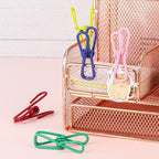 50pcs 2.2 Inches Colored Clothes Pins Waterproof Metal Chip Clips Steel Clip - Image 7