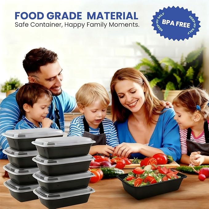 38oz Meal Prep Containers 15 Pack, BPA Free Food Storage Containers - Image 6