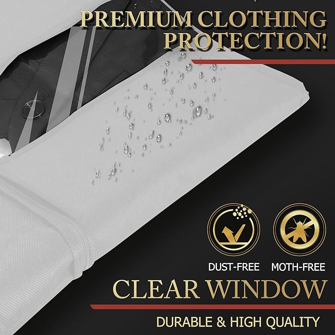 40-inch Suit Bag Garment Bag for Travel and Storage, Garment Bags for Hanging - Image 5