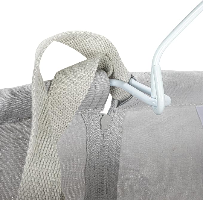 Household Essentials Door Hanging Laundry Bag, Washable Canvas Bag - Image 6
