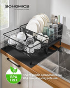 SONGMICS Dish Drying Rack, Kitchen Dish Rack - Image 2