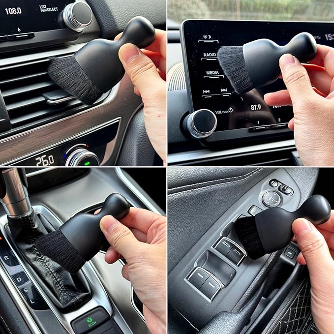 Car Detailing Brush, Soft Bristle Cleaning Brush, Scratch-Free Auto Duster Tool - Image 7
