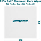 Cleanroom Cloth Wipes 4"x4" Microfiber Lint Free Cloth Disposable Clean Cloths - Image 5
