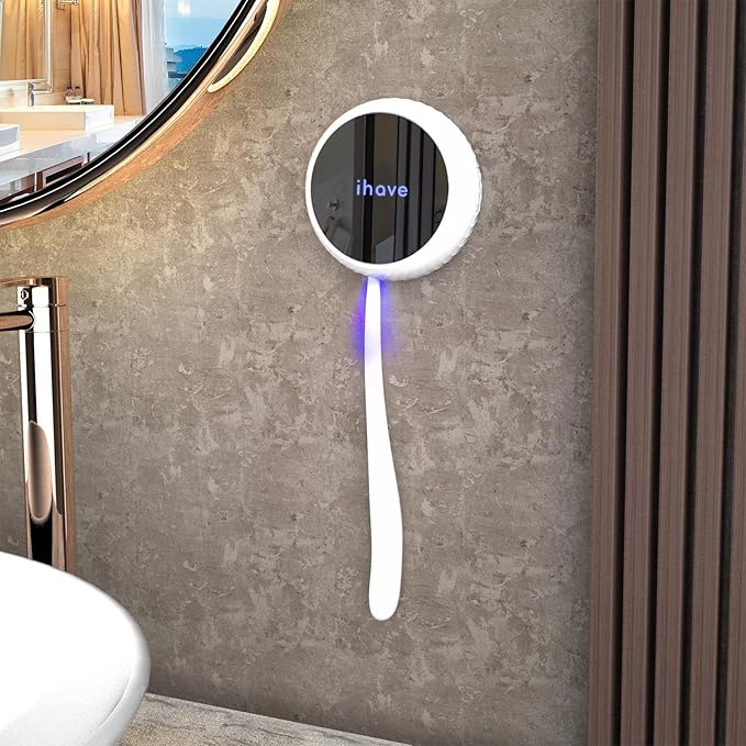 iHave Toothbrush Sanitizer Holder: Auto-Cycle UV Disinfection & Magnetic by ihave